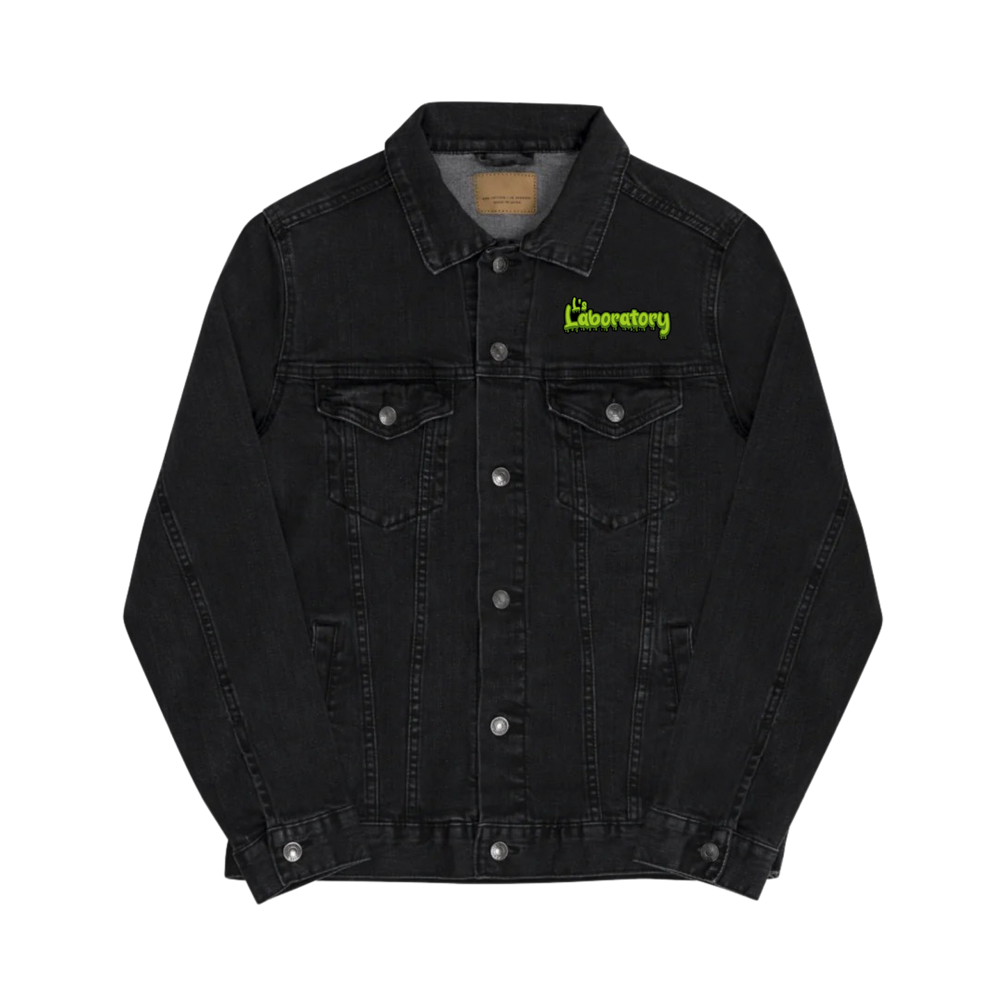 V1 Black Denim Jacket / V3 Logo